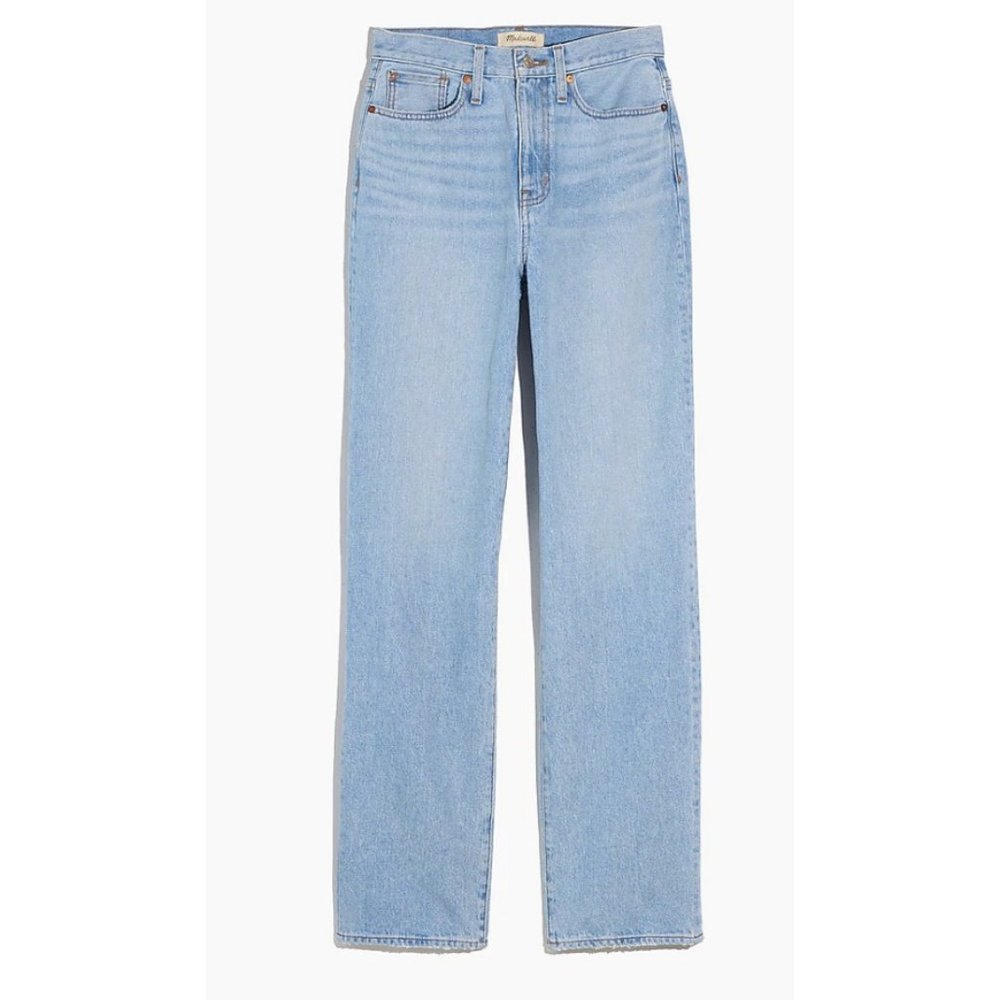 Madewell Baggy Straight Jeans Berteau Wash Size 33 NF118